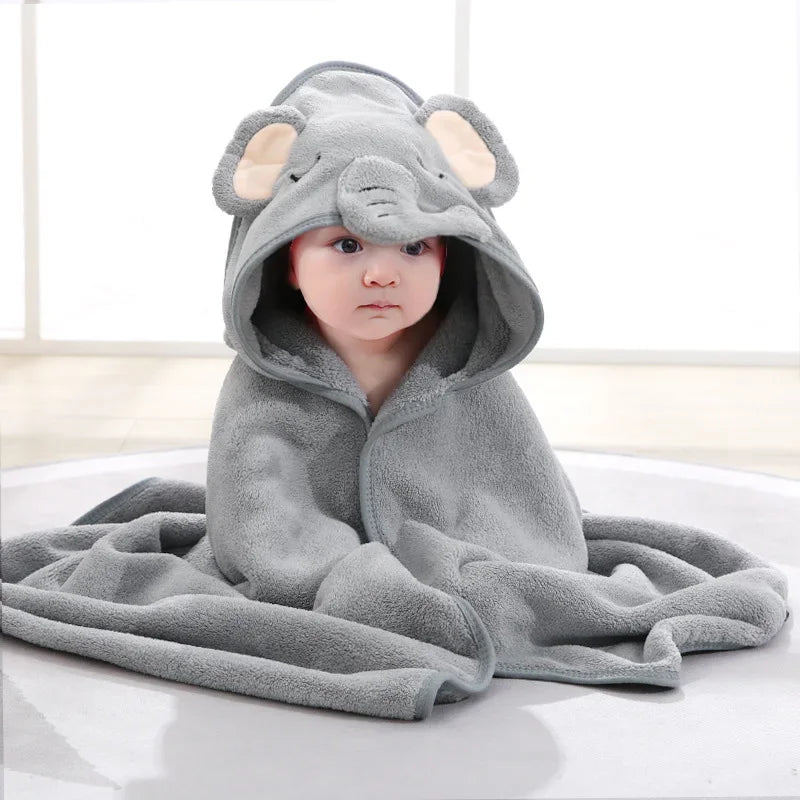 Baby Bath Towels Cartoon Animal Soft