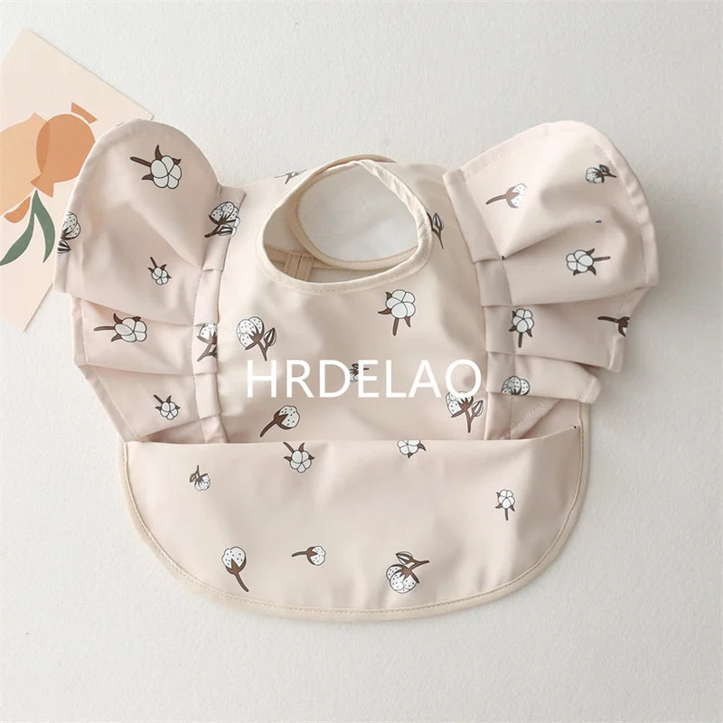 Baby Bibs INS Nordic Style Angel Feed Pocket Burp