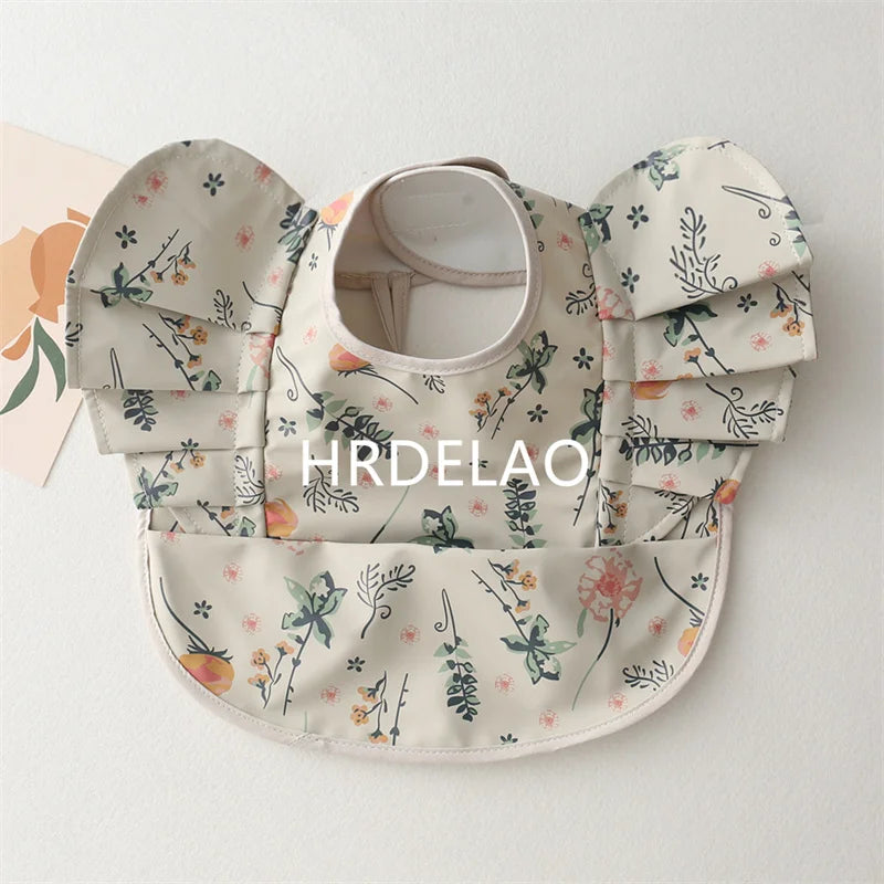 Baby Bibs INS Nordic Style Angel Feed Pocket Burp