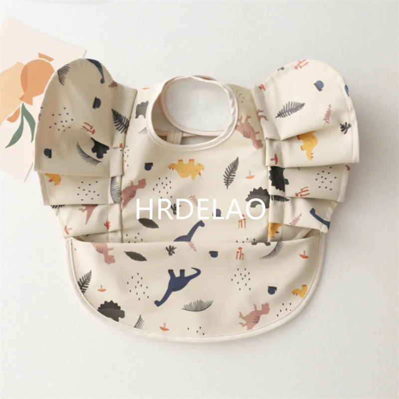 Baby Bibs INS Nordic Style Angel Feed Pocket Burp