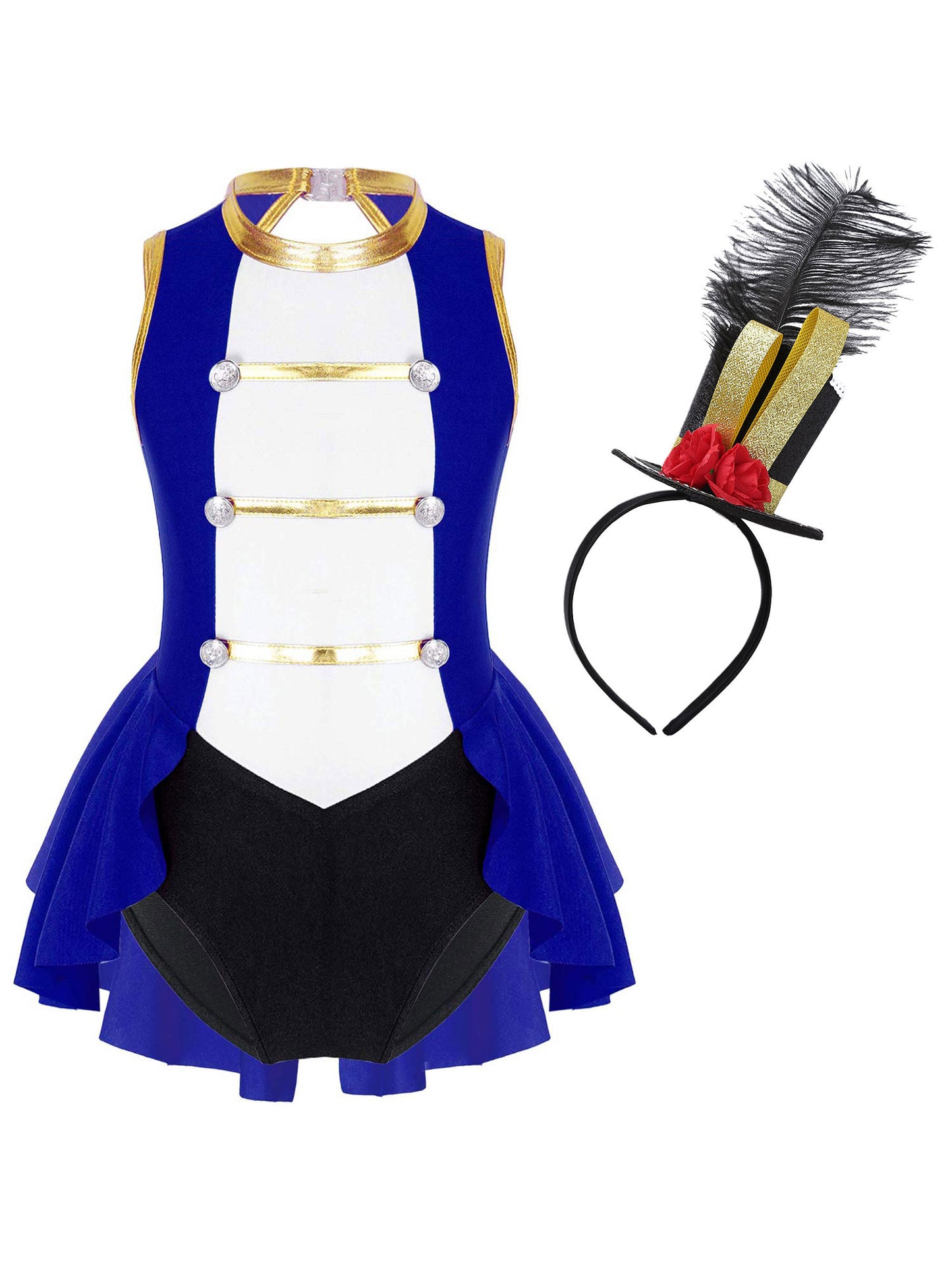 Girls Ringmaster Circus Costume Festival Performance