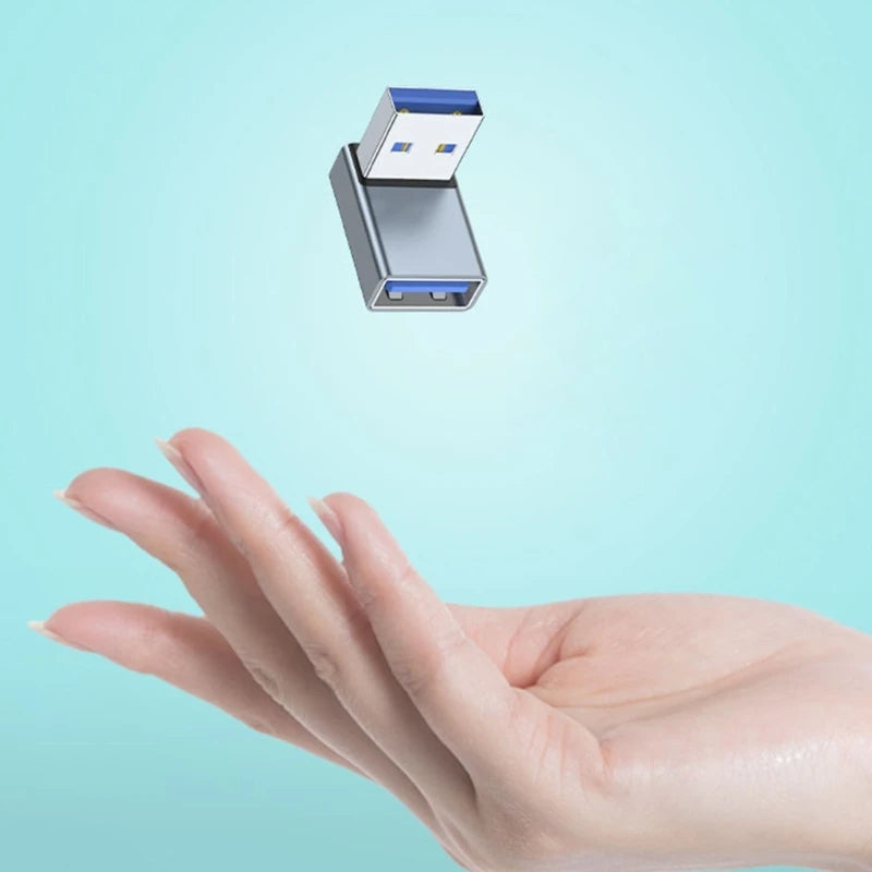 90 Degree Left Right Up Down Angled USB 3.0 A Male to Female Extension