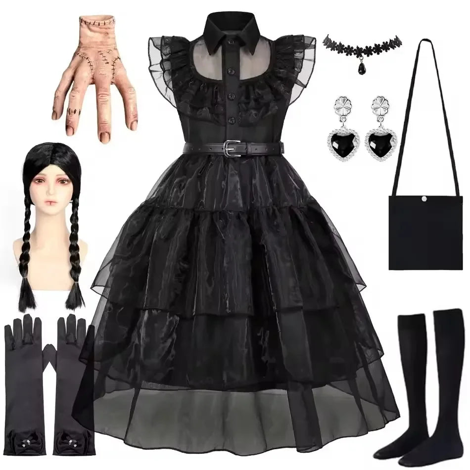 Gothic Black Dress Halloween Costume