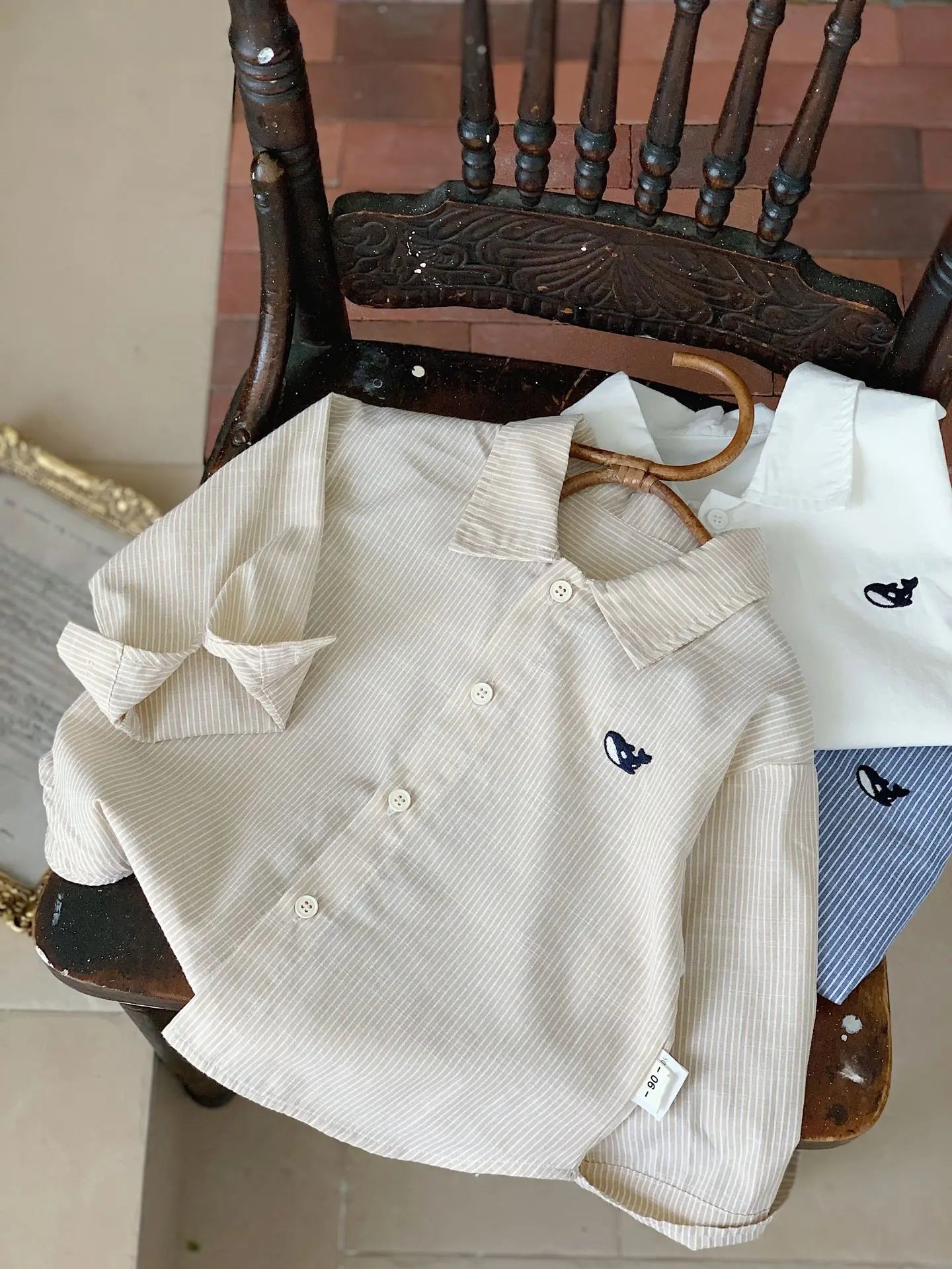 2-7Y Teen Girls Boys Shirt Cotton