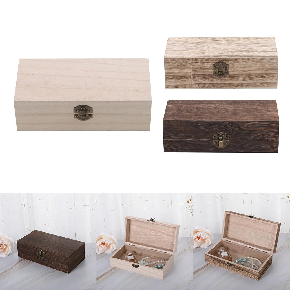 20*10*6 Cm Rectangular Durable Wooden Storage Box
