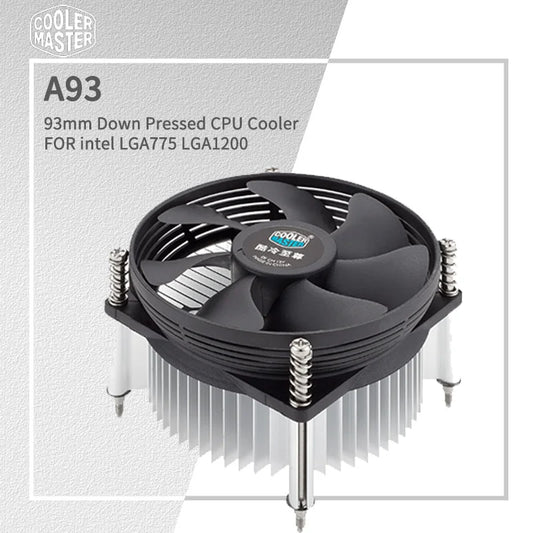 Cooler Master A93 CPU Cooler For Intel LGA775 LGA1200 CPU Radiator 93.5mm