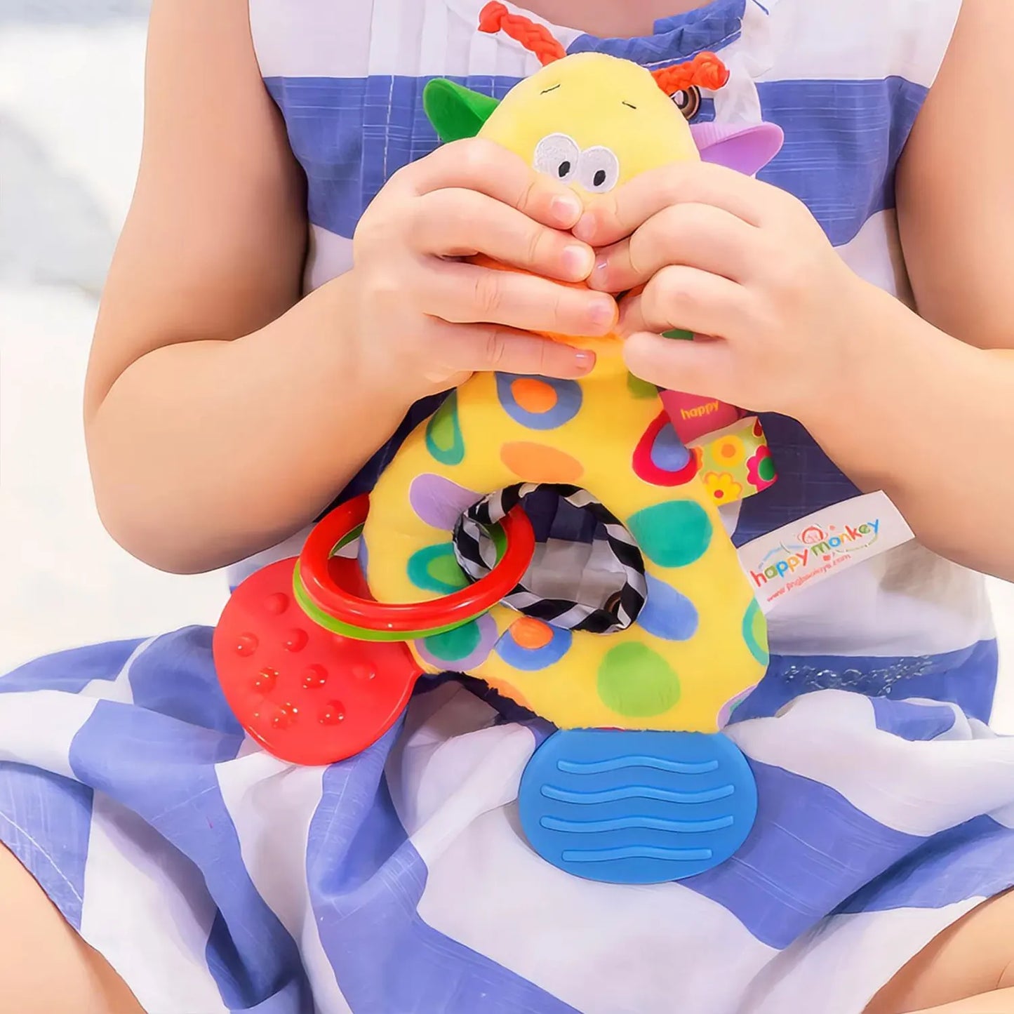 6Types Baby handheld toys rattle