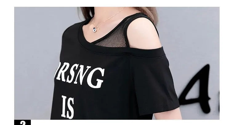 Midi Dress Short Sleeve Summer Stylish Gauze Off Shoulder