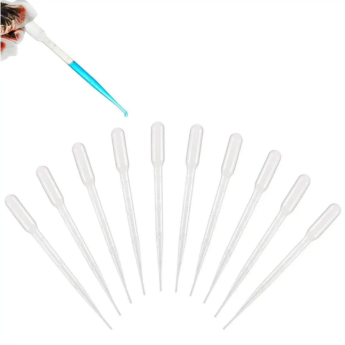 100Pcs/Lot Laboratory Pipette 1ml 2ml 3ml 5ml Plastic Disposable Graduated