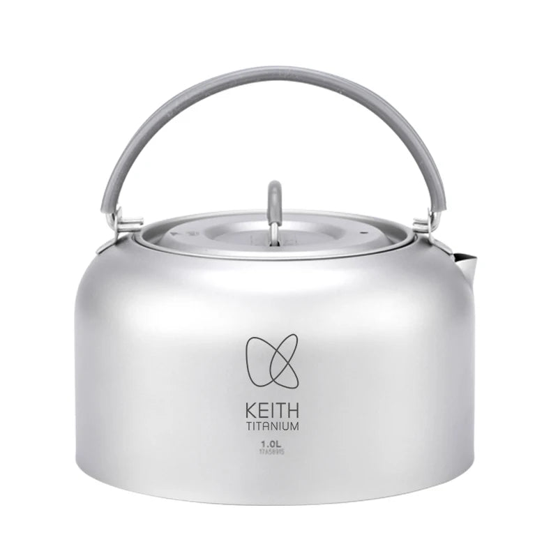Keith Titanium Kettle with Folding Handle