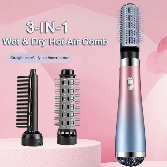 Hair Dryer Portable Comb lonic Hair Straightening Brush