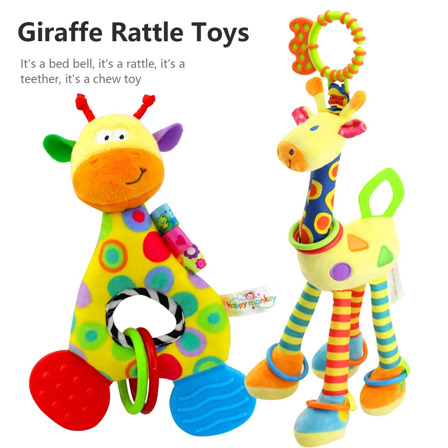 6Types Baby handheld toys rattle
