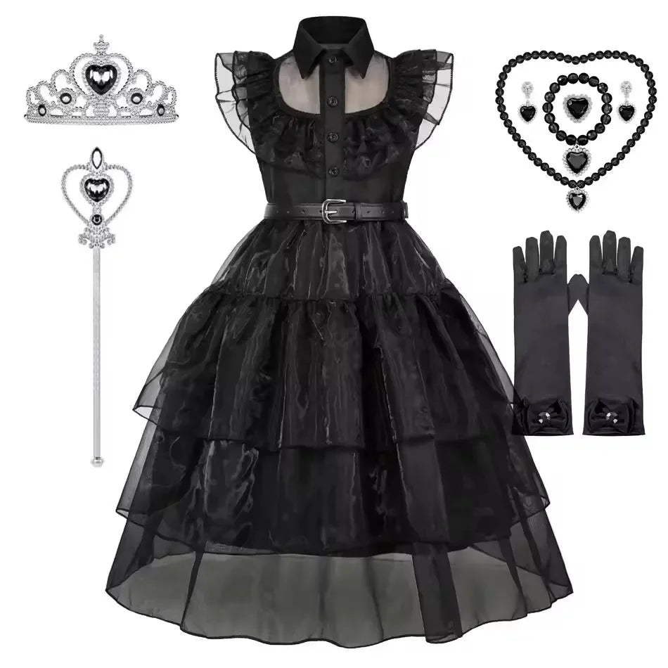 Gothic Black Dress Halloween Costume