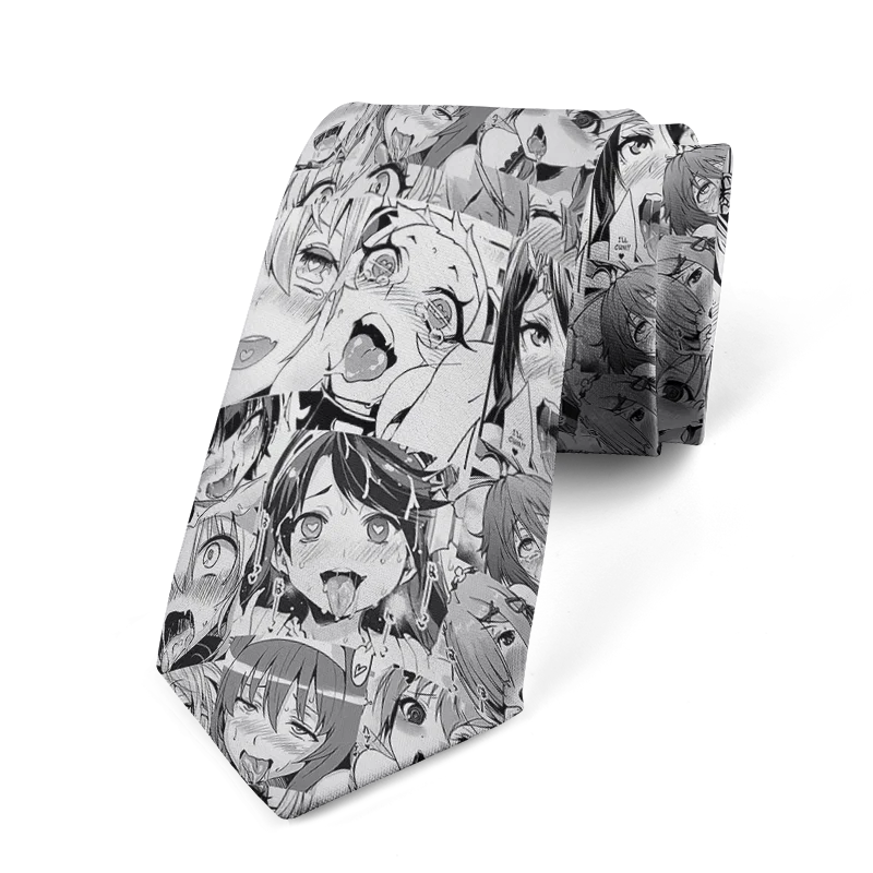 Anime cartoon printing men's tie unisex casual creative tie
