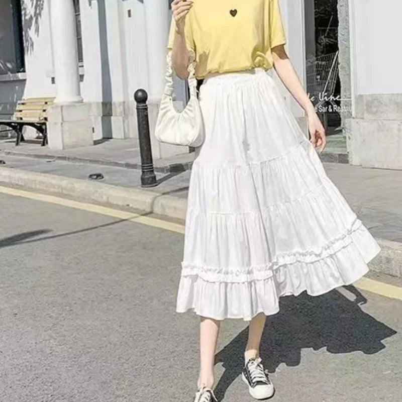 Casual Vintage Women Skirt