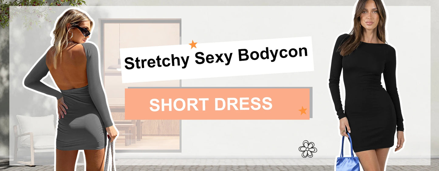 Casual Loose Short Sleeve Split Out Black Female Sexy Long Dress