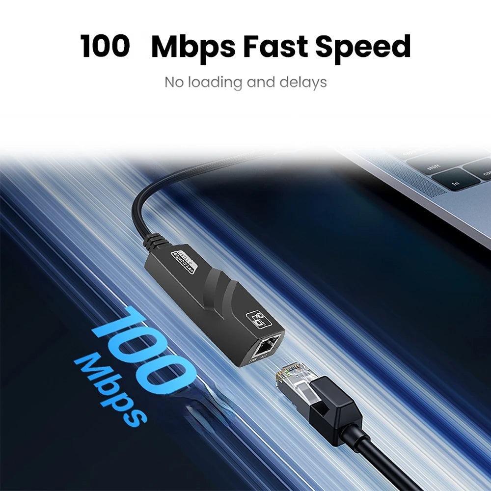 USB 3.0 To Rj45 Lan Ethernet Wired Adapter 10/100Mbps