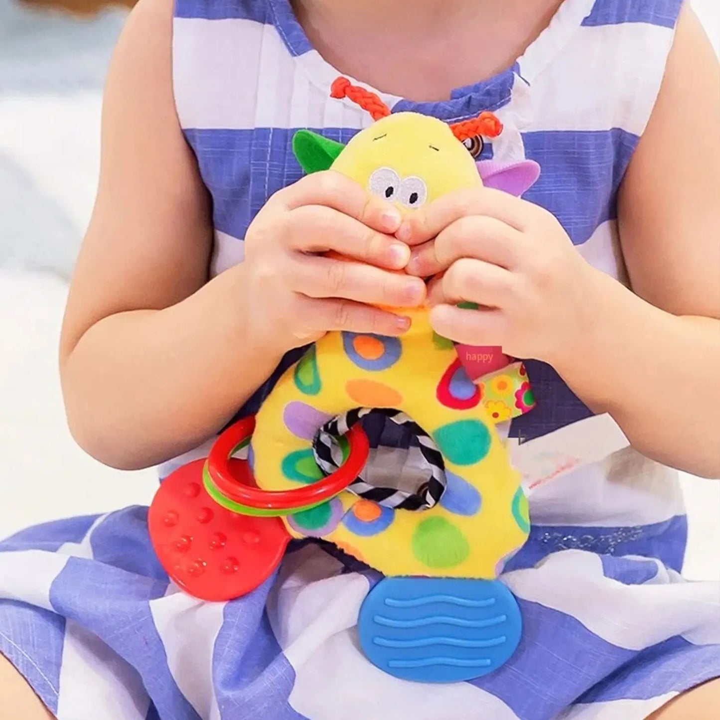 6Types Baby handheld toys rattle