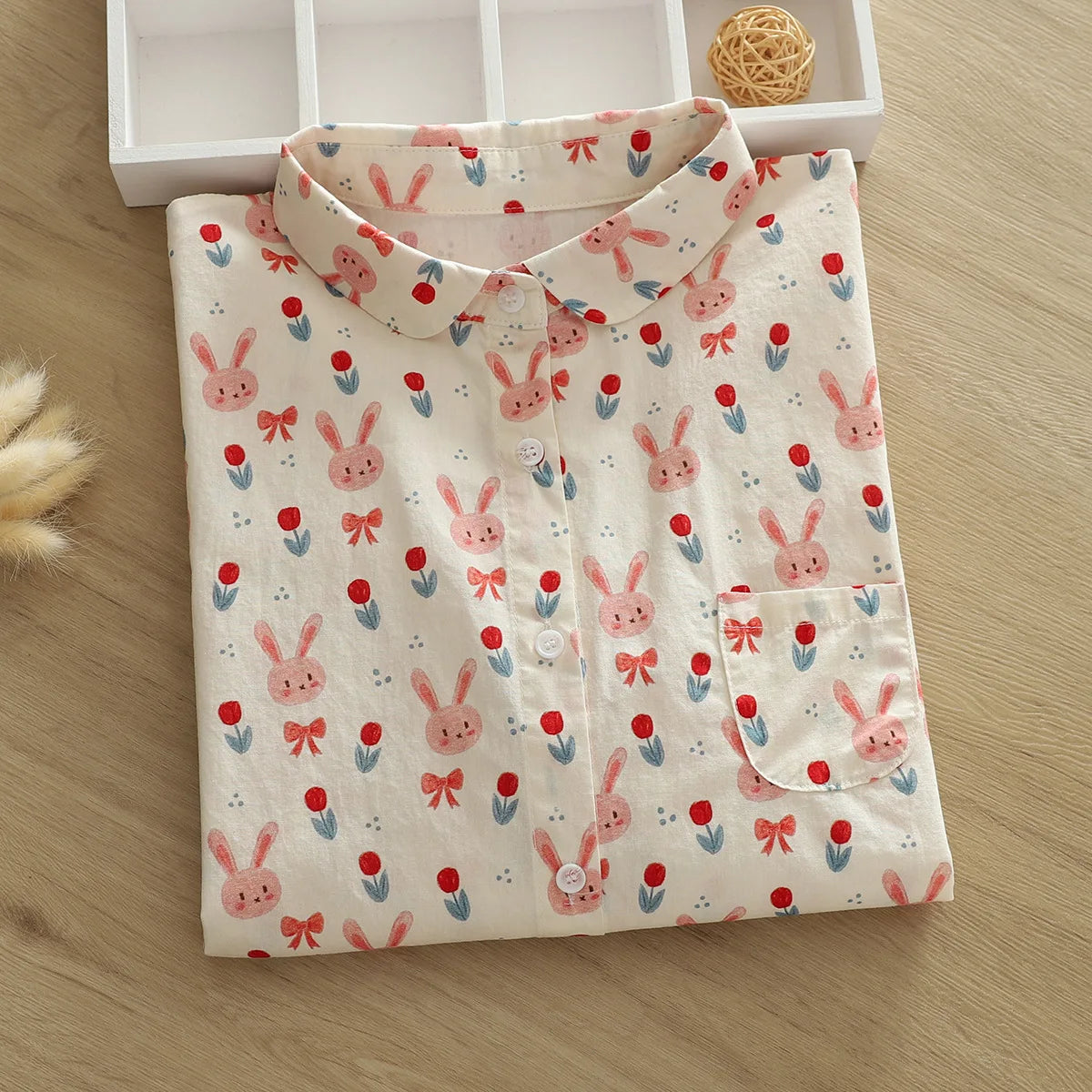 Printed Shirts Cotton Casual Blouses and Tops