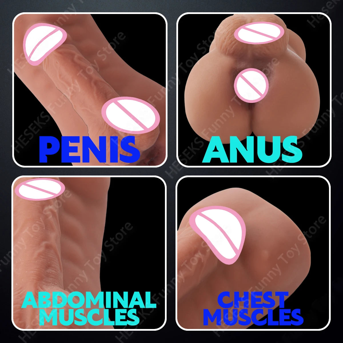 HESEKS Penetration Realistic Anal Male Masturbator