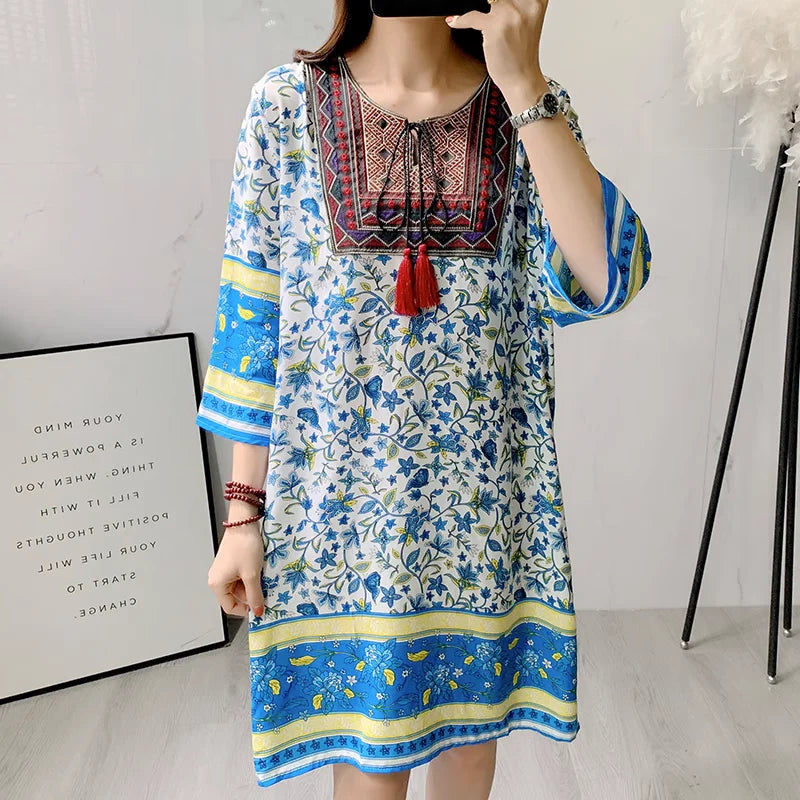 Indian Dress Summer Vintage Causal