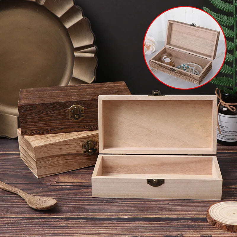 20*10*6 Cm Rectangular Durable Wooden Storage Box