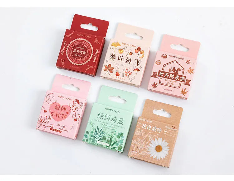 46pcs/set Autumn Flower Sticker Diy Scrapbooking Diary Planner Decoration