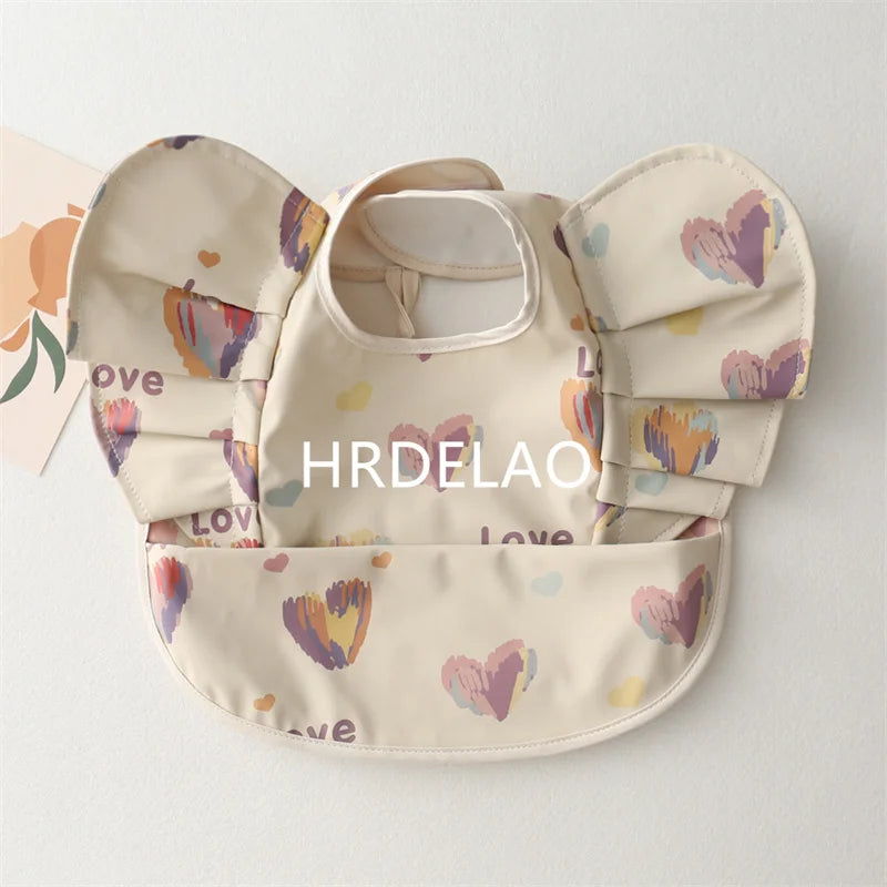 Baby Bibs INS Nordic Style Angel Feed Pocket Burp