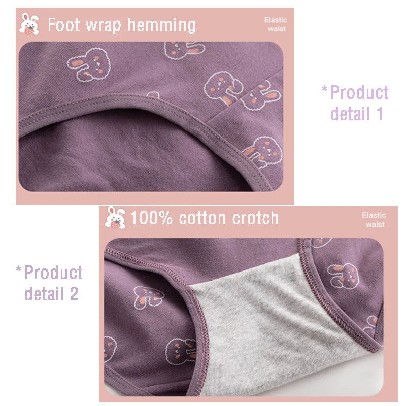 Cute Rabbit Pattern Panties Girls