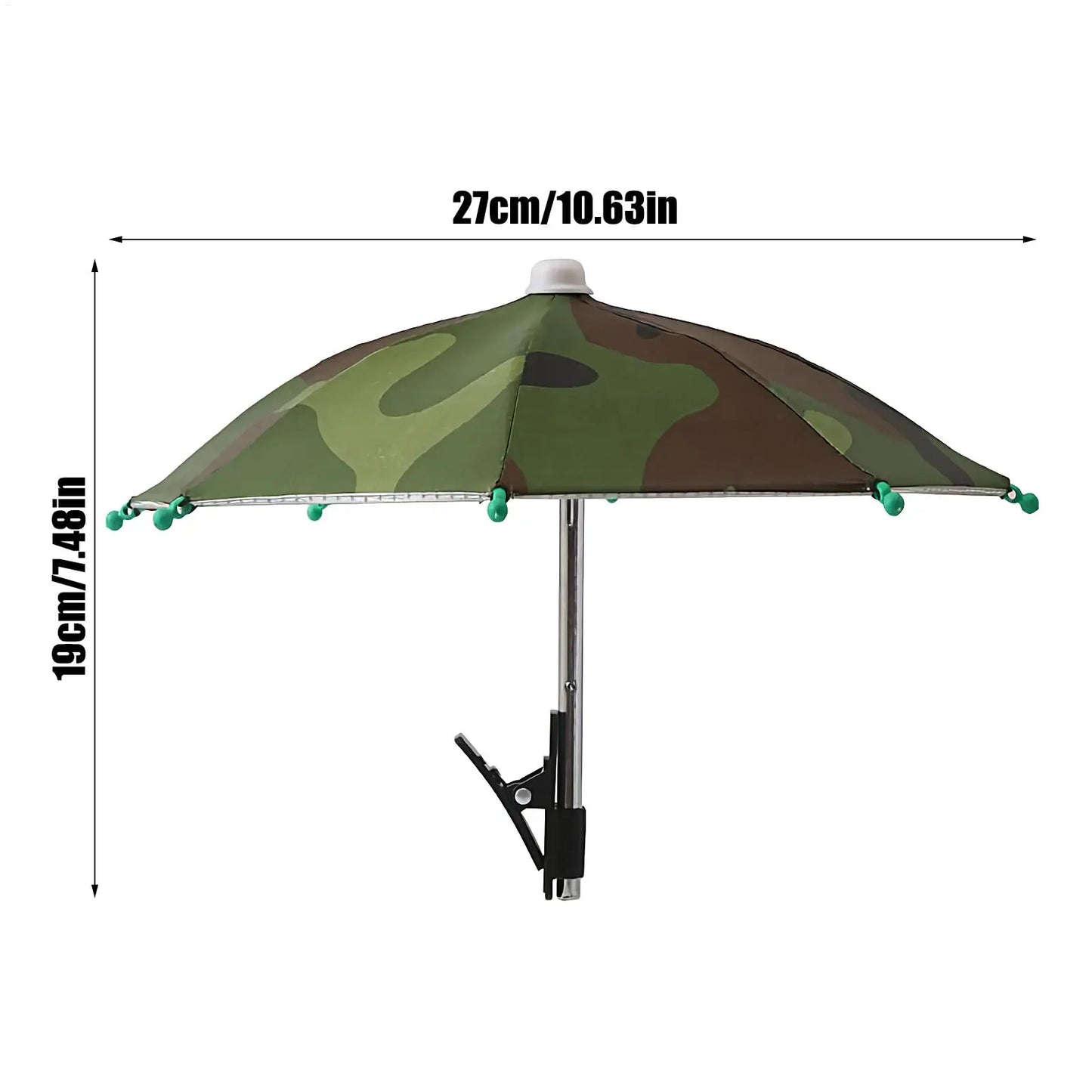 Cell Phone Umbrella Holder with Clip for Sun Shade