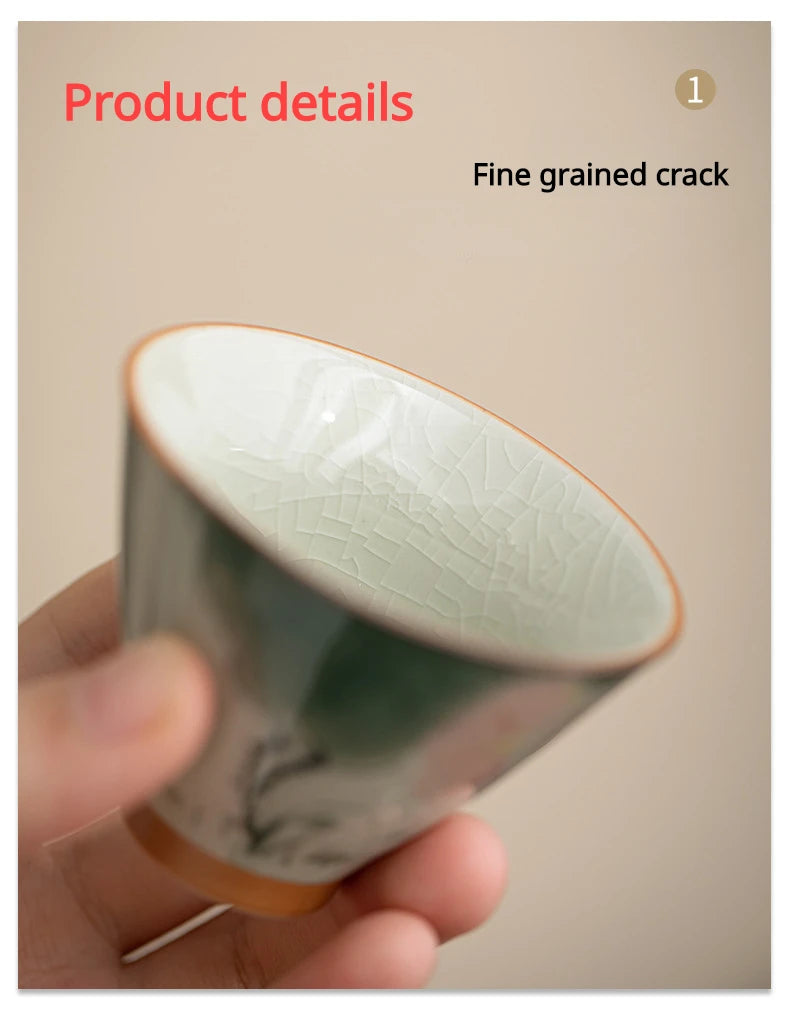 Durable Hand-painted Ceramic Hat And Cup