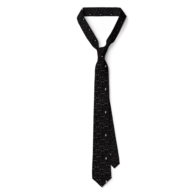 Fun Mathematical Formula Men's Tie 3D Printing 8CM Fashion