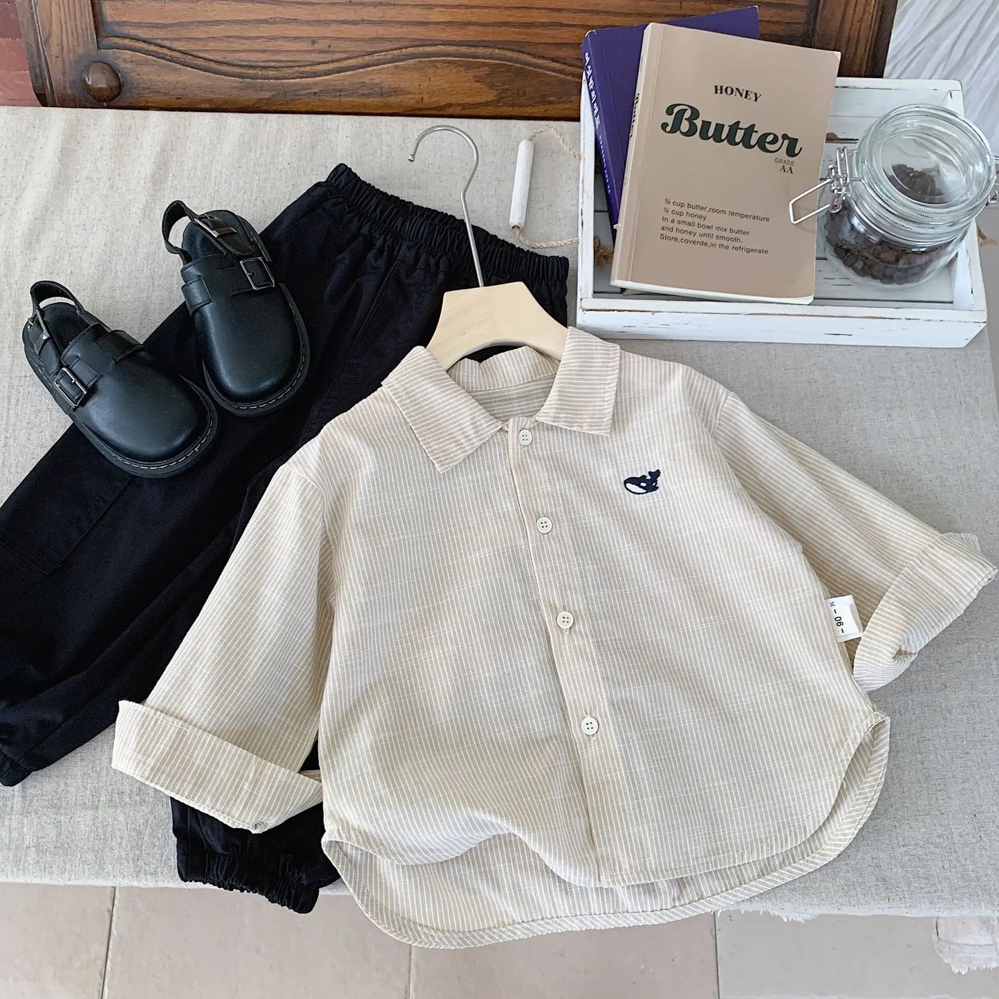 2-7Y Teen Girls Boys Shirt Cotton