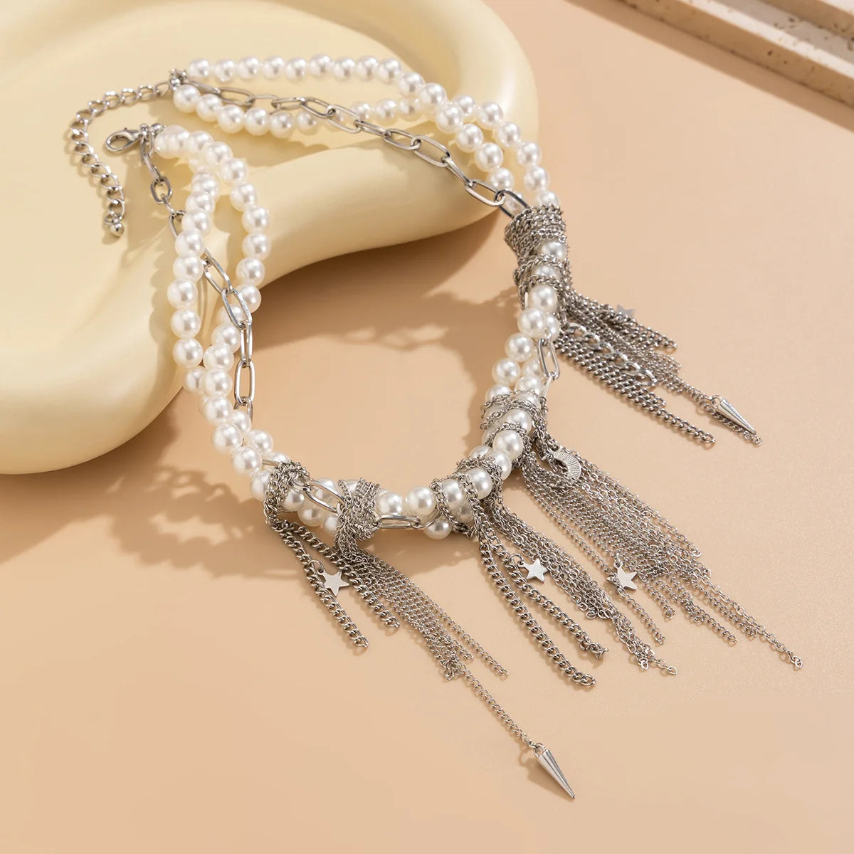 Pearl Beads Women's Jewelry Wholesale Grace Trendy Stainless Steel