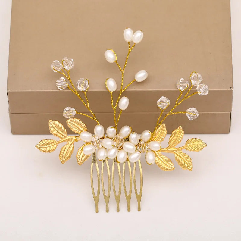 Wedding Hair Accessories Flower Hair Clips Hairpin Crystal Bride Headdress