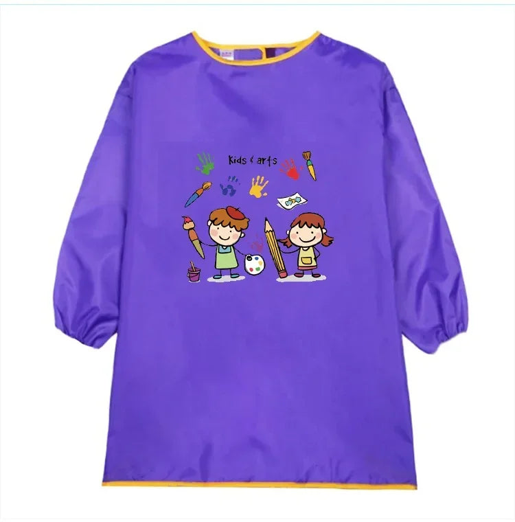 New Baby Boy Girl Feeding Bibs Long Sleeve Apron Waterproof