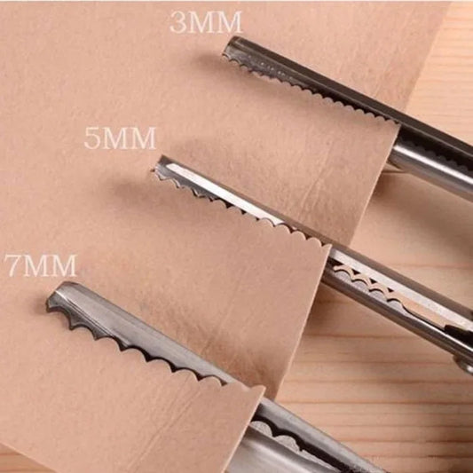 Stainless Steel Shears Lace Scissor Professional Dressmaking Zig Zag