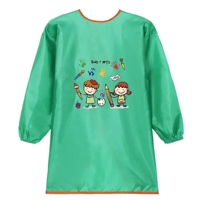 New Baby Boy Girl Feeding Bibs Long Sleeve Apron Waterproof