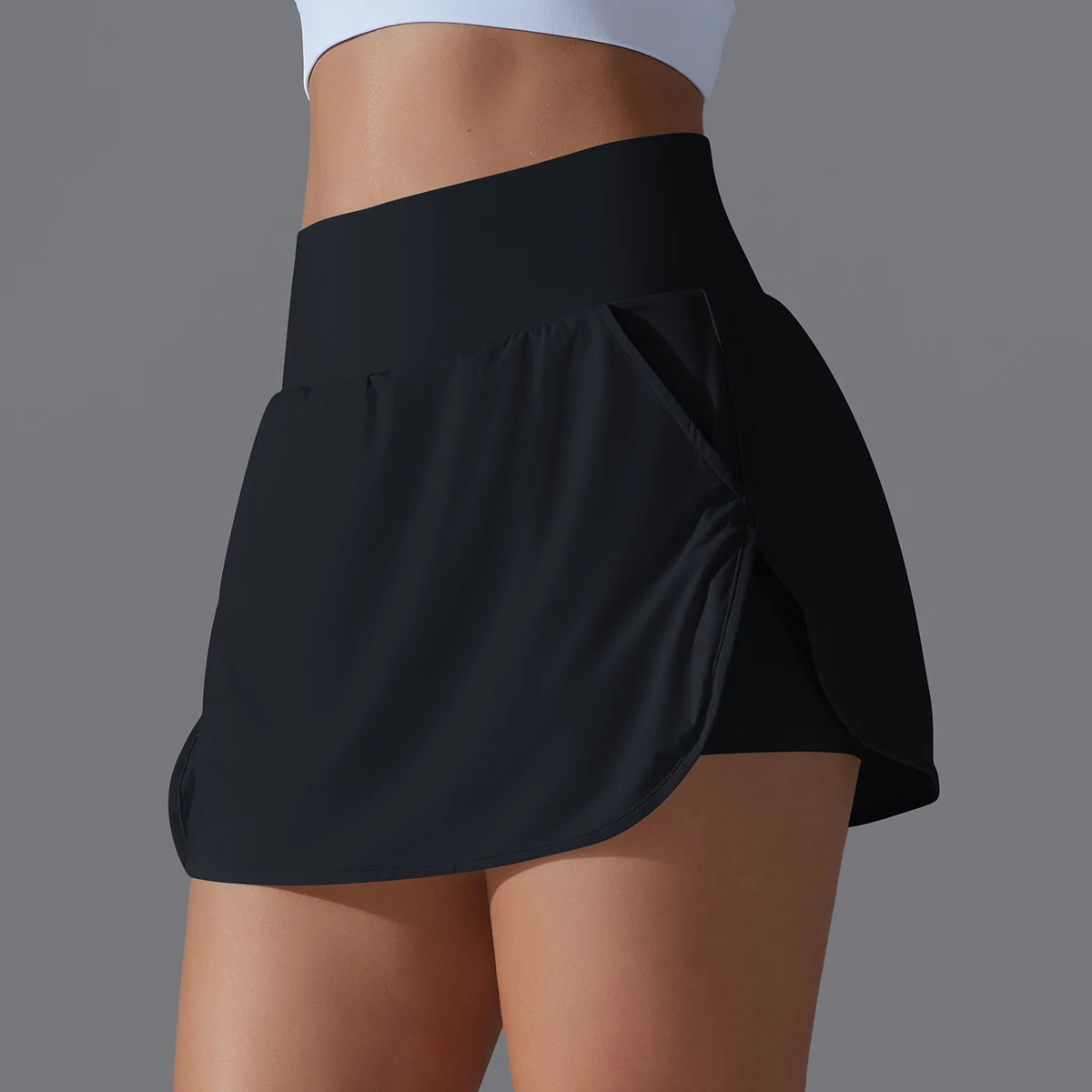 Tennis Skirt High Waist Breathable Sweat Skirt