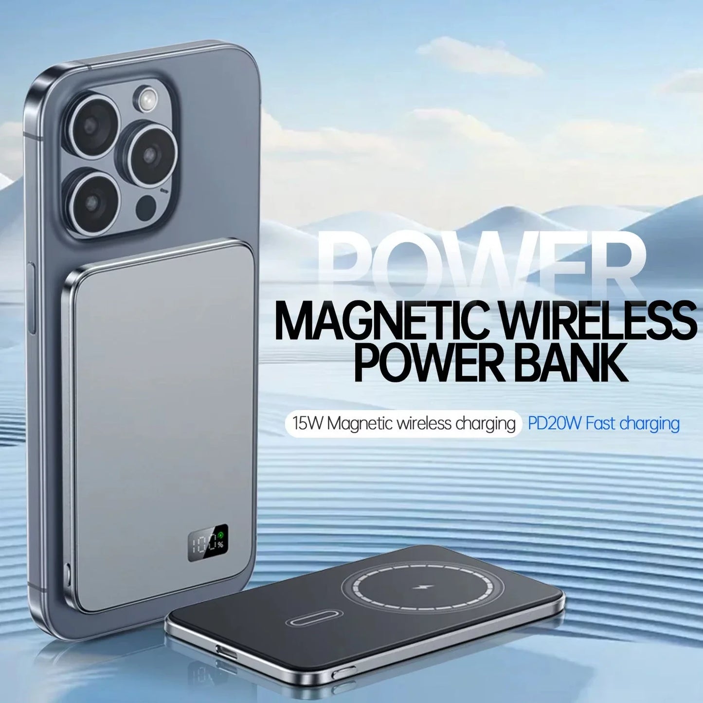 Power Bank Ultra For MagSafe Magnetic Wireless Fast Charging Portable Battery