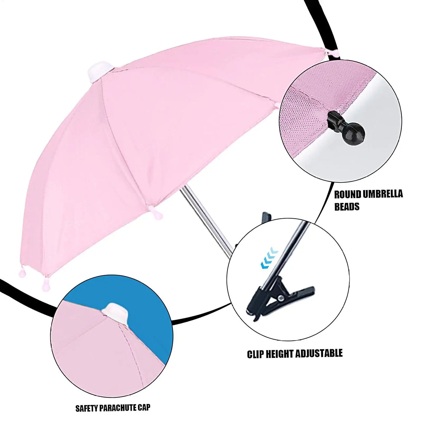 Cell Phone Umbrella Sun Protection Phone Clip