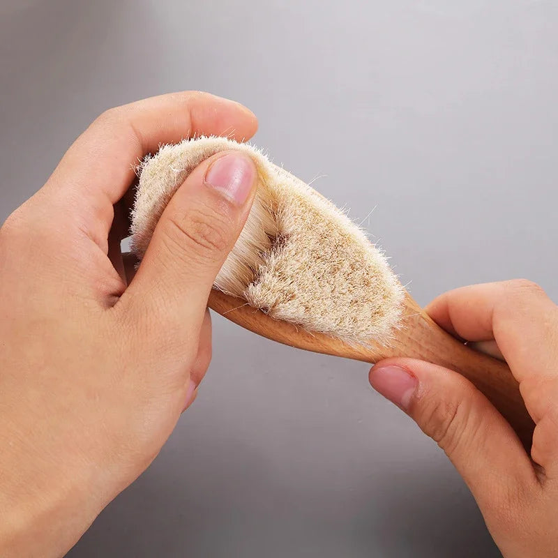 Personalized Wooden Baby Brush Custom Name Baby Wool Comb