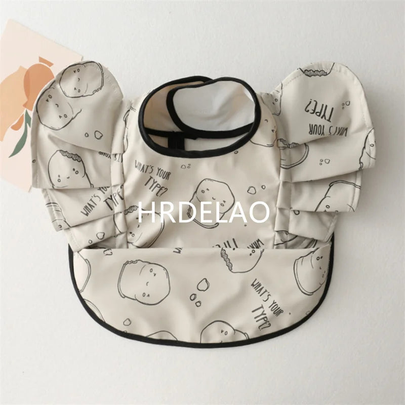 Baby Bibs INS Nordic Style Angel Feed Pocket Burp