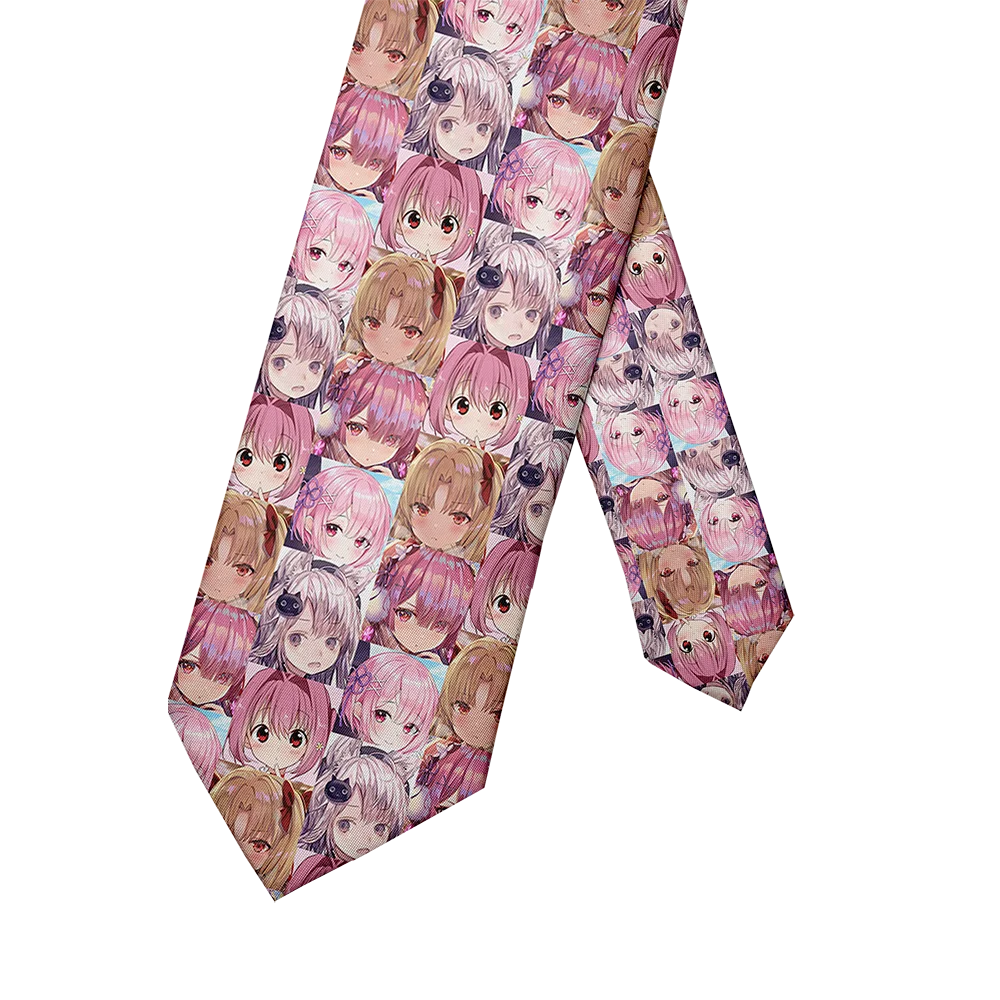 Anime cartoon printing men's tie unisex casual creative tie