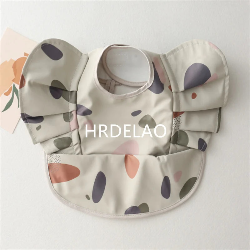 Baby Bibs INS Nordic Style Angel Feed Pocket Burp