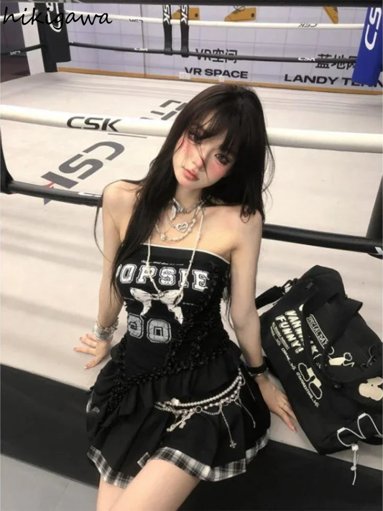 Vest Fashion Irregular Summer Camis Y2k Tops