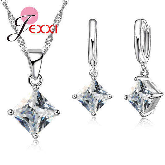 New Arrival Women Accessories Pendant Necklace Earrings Jewelry Set