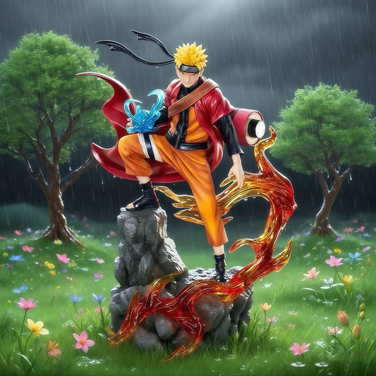 23cm Naruto Anime Figure Uzumaki Naruto Uchiha Sasuke Action Model