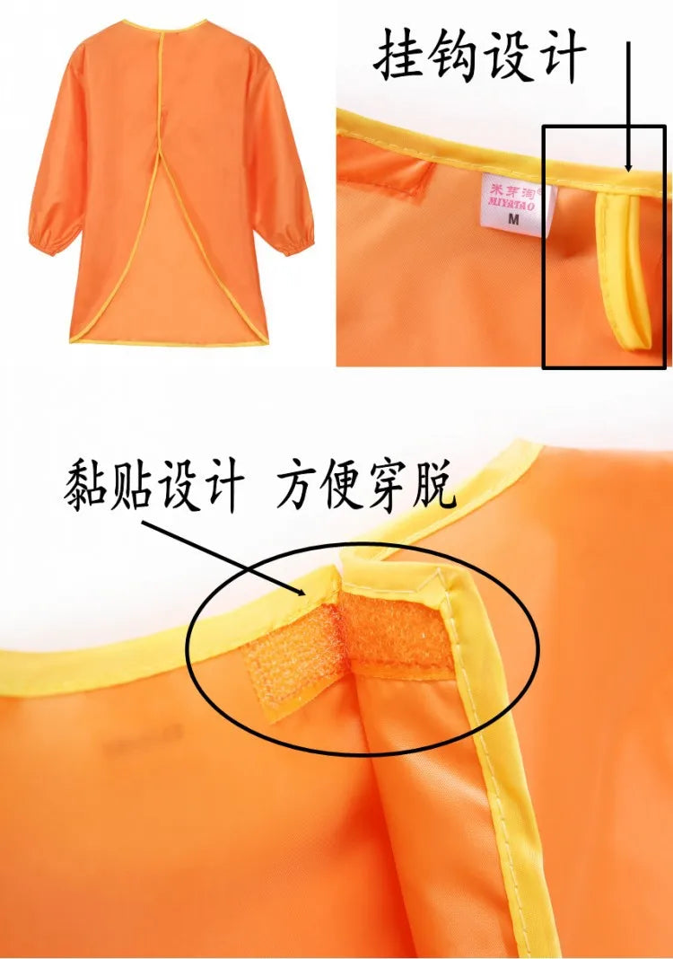 New Baby Boy Girl Feeding Bibs Long Sleeve Apron Waterproof