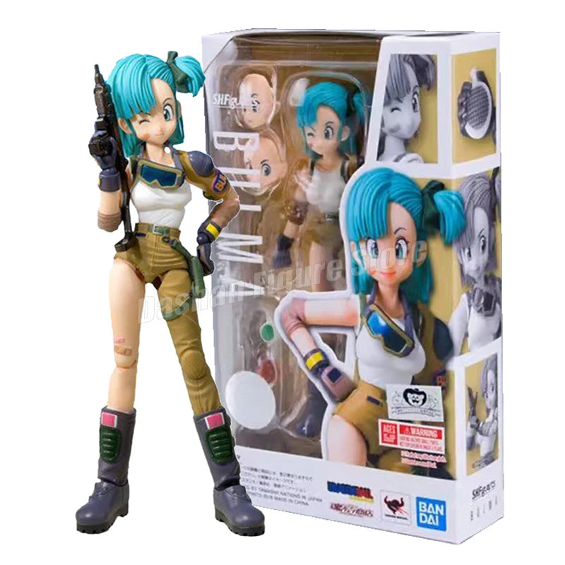 13.5cm Anime Dragon Ball Figures Bulma Goku Action Figure